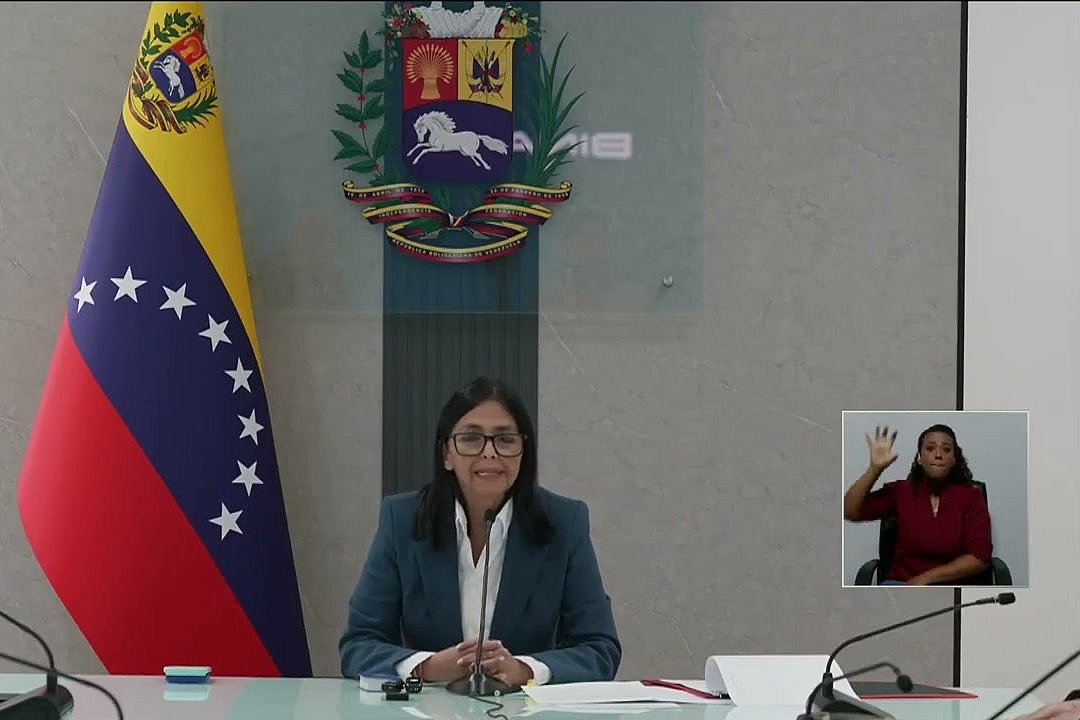 Venezuelas Interimspräsidentin in landesweiter Ansprache